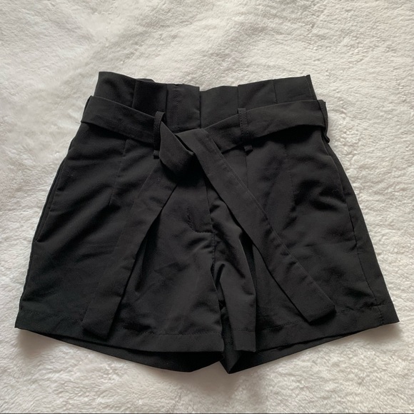Boohoo Pants - Boohoo High Waisted Black Shorts